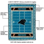 carolina panthers mickey player blue quilt blanket best selling