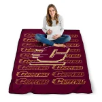 central michigan chippewas bold red maroon quilt blanket best selling