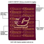 central michigan chippewas bold red maroon quilt blanket best selling