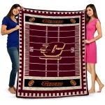 central michigan chippewas mickey player maroon quilt blanket best selling
