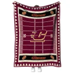 central michigan chippewas mickey player maroon quilt blanket best selling