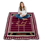 central michigan chippewas mickey player maroon quilt blanket best selling
