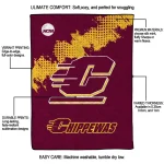 central michigan chippewas paint trail maroon quilt blanket best selling