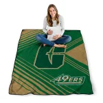 charlotte 49ers arrow layers green quilt blanket best selling
