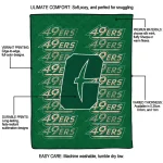 charlotte 49ers bold red green quilt blanket best selling