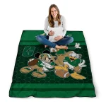 charlotte 49ers disney football green quilt blanket best selling