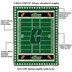 charlotte 49ers mickey player green quilt blanket best selling