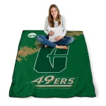 charlotte 49ers paint trail green quilt blanket best selling