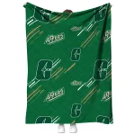 charlotte 49ers sketch lines green quilt blanket best selling