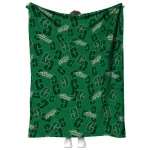 charlotte 49ers solid classic green quilt blanket best selling