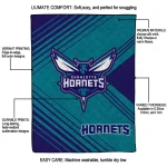charlotte hornets arrow layers teal quilt blanket best selling