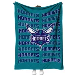 charlotte hornets bold red teal quilt blanket best selling