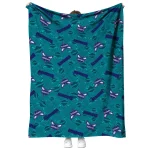 charlotte hornets solid classic teal quilt blanket best selling
