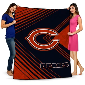 chicago bears arrow layers blue quilt blanket best selling