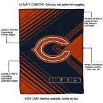 chicago bears arrow layers blue quilt blanket best selling
