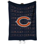 chicago bears bold red blue quilt blanket best selling