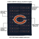 chicago bears bold red blue quilt blanket best selling