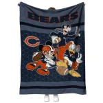 chicago bears disney football blue quilt blanket best selling