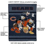 chicago bears disney football blue quilt blanket best selling