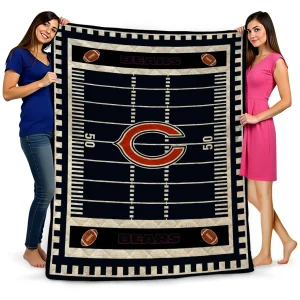 chicago bears mickey player blue quilt blanket best selling