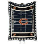 chicago bears mickey player blue quilt blanket best selling