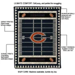chicago bears mickey player blue quilt blanket best selling