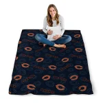 chicago bears solid classic blue quilt blanket best selling