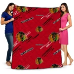 Chicago Blackhawks Sketch Lines Red Quilt Blanket 1 chicago blackhawks sketch lines red quilt blanket best selling