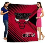 Chicago Bulls Arrow Layers Red Quilt Blanket 1 chicago bulls arrow layers red quilt blanket best selling