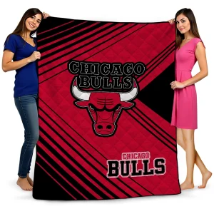 chicago bulls arrow layers red quilt blanket best selling