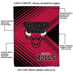 chicago bulls arrow layers red quilt blanket best selling