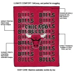 chicago bulls bold red quilt blanket best selling