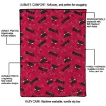 chicago bulls solid classic red quilt blanket best selling