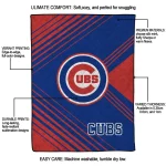 chicago cubs arrow layers blue quilt blanket best selling