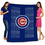 chicago cubs bold red blue quilt blanket best selling
