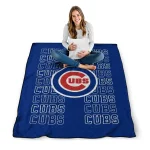 chicago cubs bold red blue quilt blanket best selling