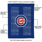 chicago cubs bold red blue quilt blanket best selling