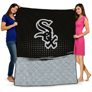 chicago white sox dot illusion black quilt blanket best selling