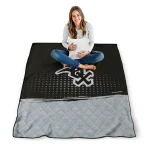 chicago white sox dot illusion black quilt blanket best selling