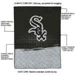 chicago white sox dot illusion black quilt blanket best selling