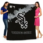 chicago white sox league patch black quilt blanket best selling