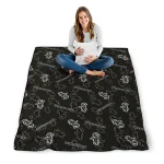 chicago white sox solid classic black quilt blanket best selling