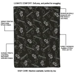 chicago white sox solid classic black quilt blanket best selling