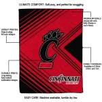 cincinnati bearcats arrow layers red quilt blanket best selling