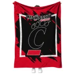 cincinnati bearcats block border red quilt blanket best selling