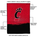 cincinnati bearcats dot illusion red quilt blanket best selling