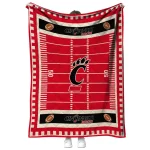 cincinnati bearcats mickey player red quilt blanket best selling