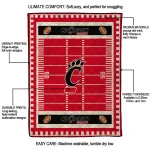 cincinnati bearcats mickey player red quilt blanket best selling