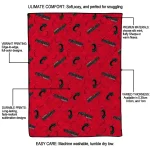 cincinnati bearcats solid classic red quilt blanket best selling