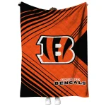 cincinnati bengals arrow layers orange quilt blanket best selling